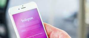 instagram on phone